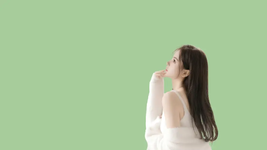 4k佳人壁纸-清新 - 绿色-美女「哲风壁纸」