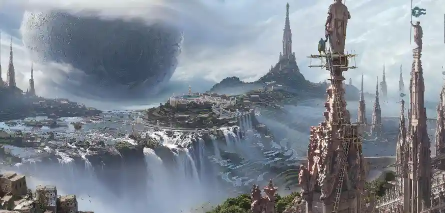 2k奇幻世界壁纸-奇异建筑 - 幻想艺术-未来场景「哲风壁纸」