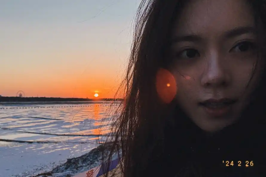 2k夕阳壁纸-海边 - 美女-美景「哲风壁纸」