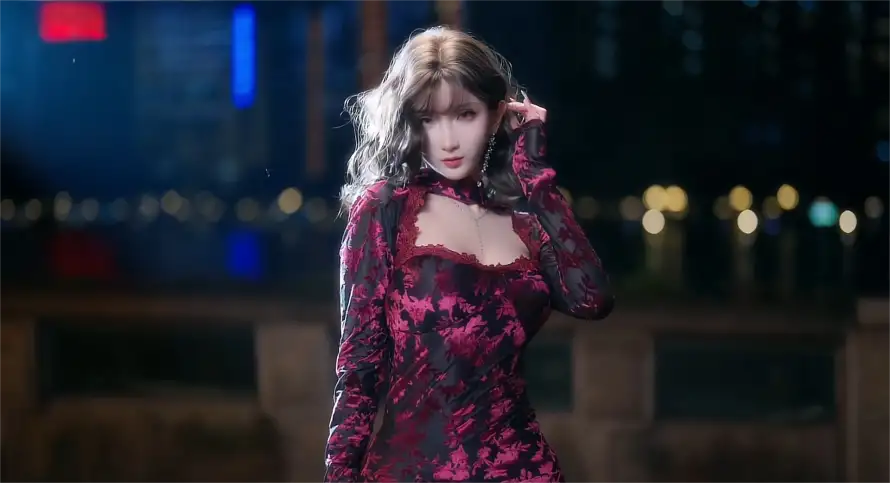 2k夜景壁纸-性感 - 时尚-美女「哲风壁纸」