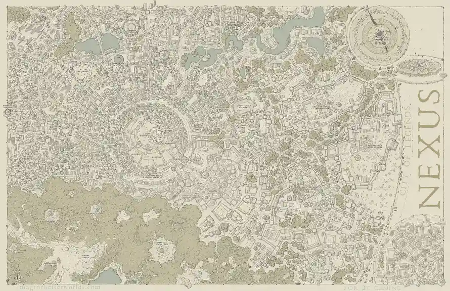 2k地图背景壁纸-奇幻地图 - 探索地图-约翰·史蒂文森「哲风壁纸」