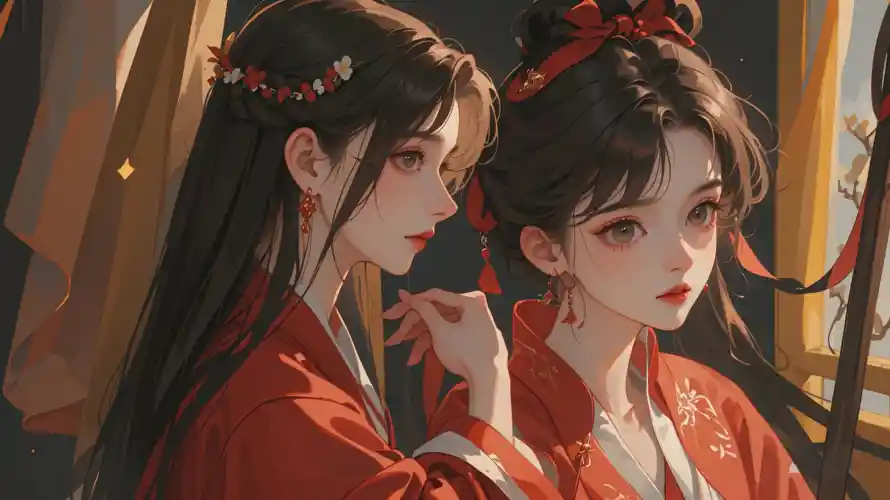 2k古风壁纸-美女 - 古典装扮-古装形象「哲风壁纸」