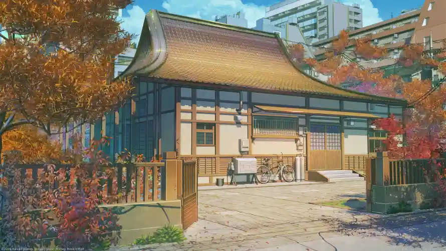4k动漫壁纸-风景 - 动漫壁纸-建筑场景「哲风壁纸」