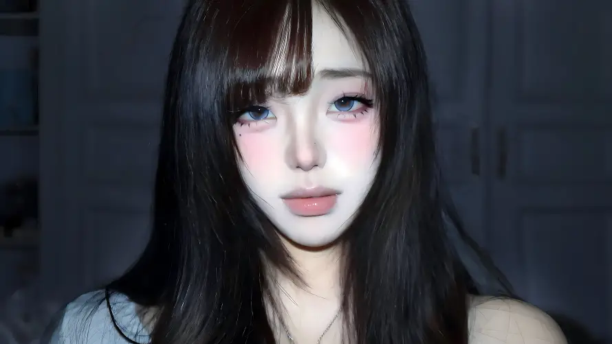 5k人物壁纸-对视 - 少女-氛围感「哲风壁纸」