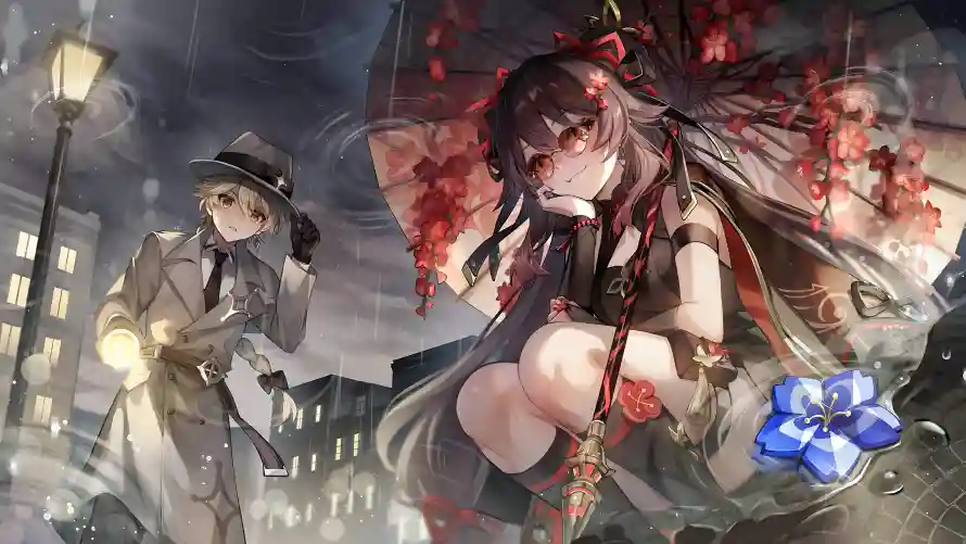 5k原神壁纸-空 - 胡桃-奇幻场景「哲风壁纸」