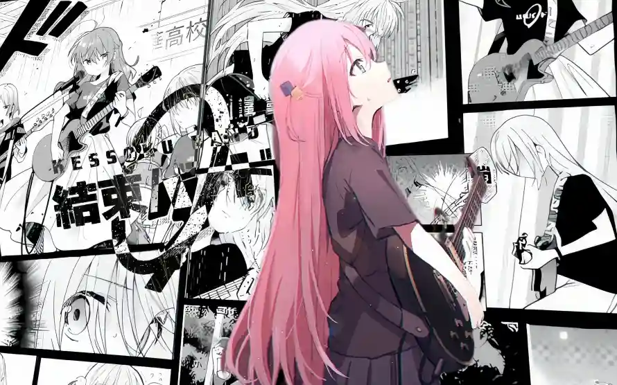 4k波奇壁纸-动漫少女 - 粉色长发-二次元形象「哲风壁纸」