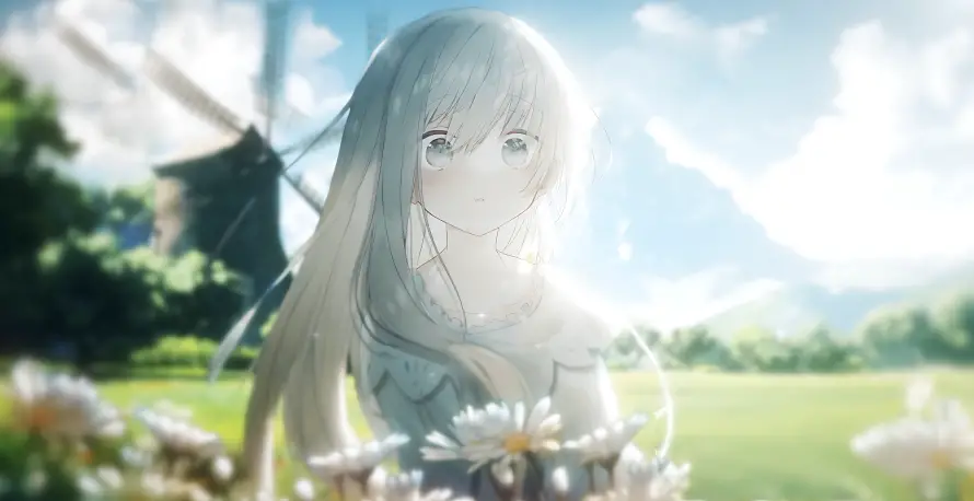 4k动漫壁纸-少女 - 唯美风-清新背景「哲风壁纸」