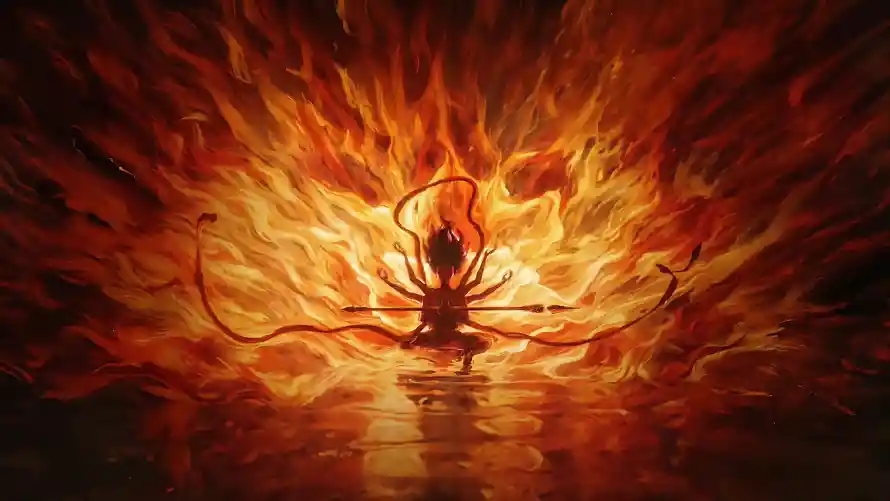 3k哪吒壁纸-火焰 - 神性-神话「哲风壁纸」