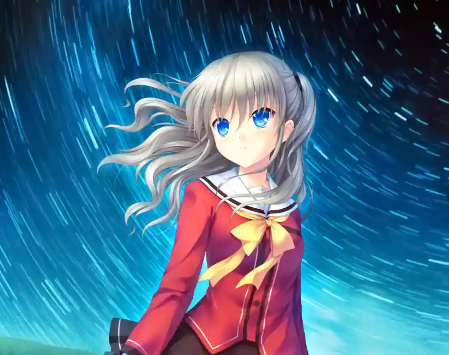 2k动漫壁纸-动漫角色 - 友利奈绪-星空背景「哲风壁纸」
