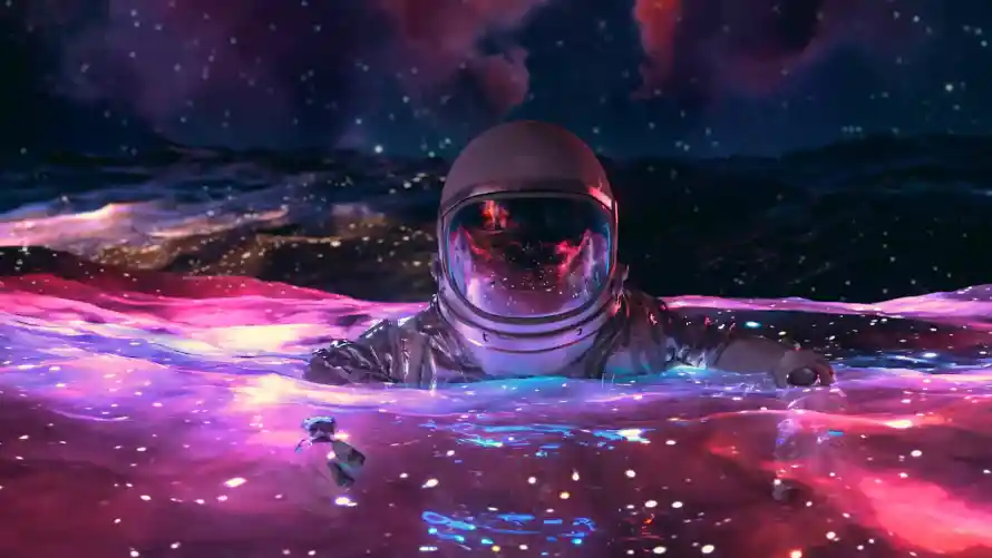 2k太空壁纸-宇宙 - 星空-宇航员「哲风壁纸」