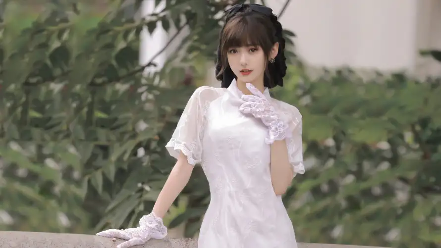 4k古风壁纸-旗袍 - 穿搭-美人「哲风壁纸」