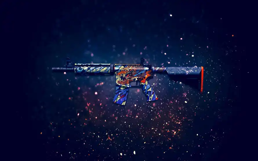2kcs2壁纸-M4A4 - csgo-枪械特效「哲风壁纸」