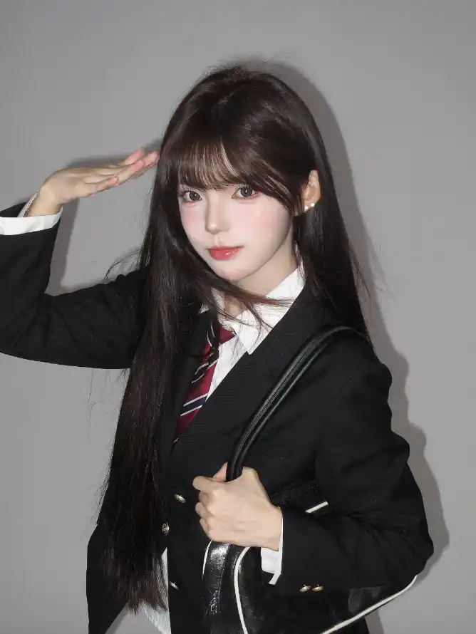 4k制服壁纸 - 少女 - 敬礼 - 校服「哲风壁纸」
