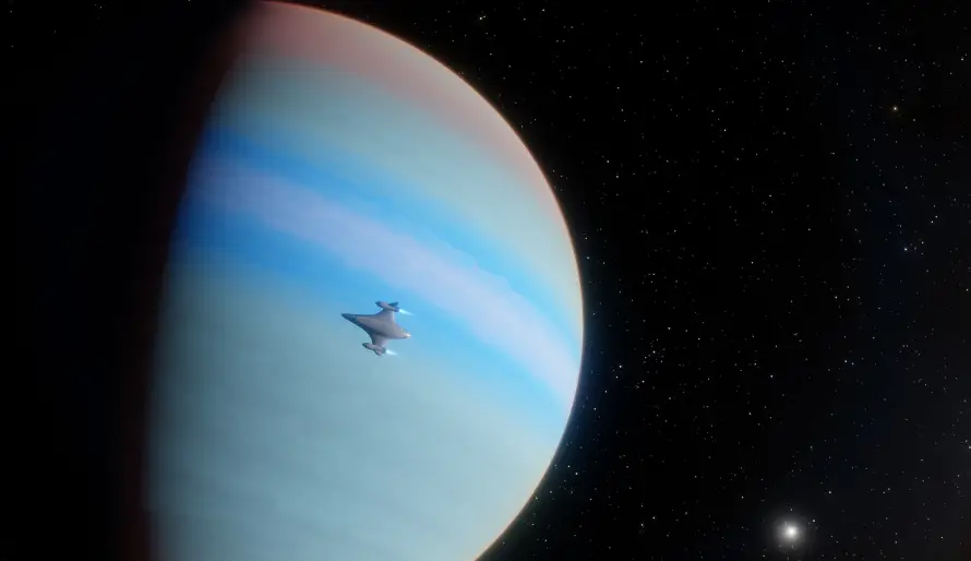 2k宇宙壁纸-星球 - 星空-飞船「哲风壁纸」