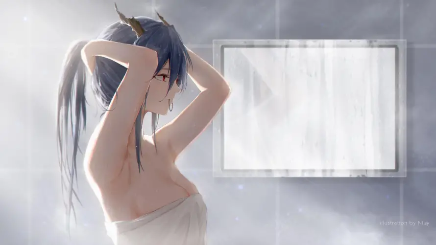 4k动漫壁纸-少女 - 浴室-美女「哲风壁纸」