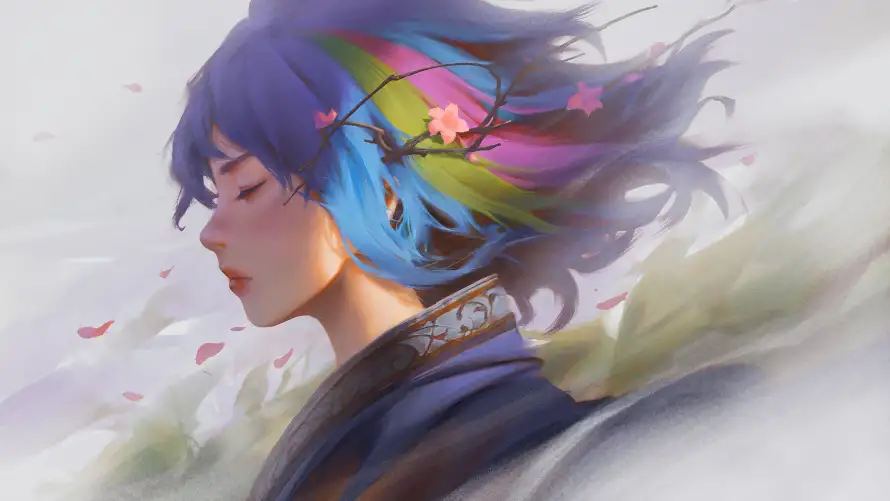 4k动漫壁纸-梦幻 - 美女-唯美风「哲风壁纸」