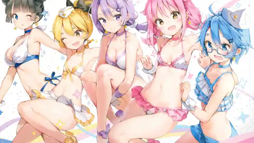 4k动漫壁纸-少女 - 比基尼-美少女「哲风壁纸」