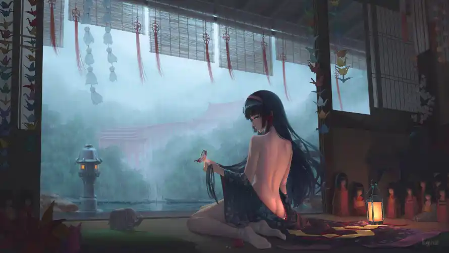 4k动漫壁纸-古风 - 少女-背景「哲风壁纸」