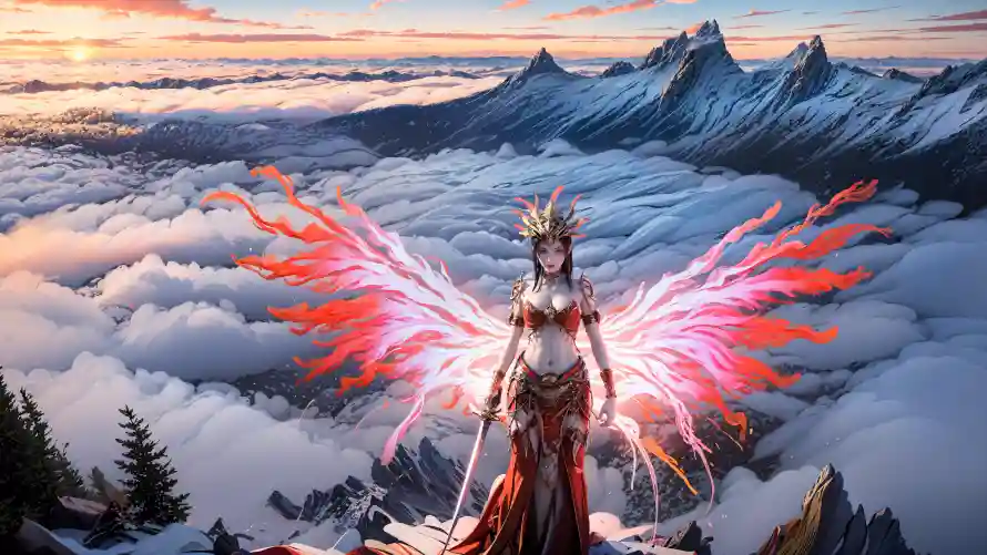 4k美杜莎壁纸-云海场景 - 斗破苍穹-玄幻角色「哲风壁纸」