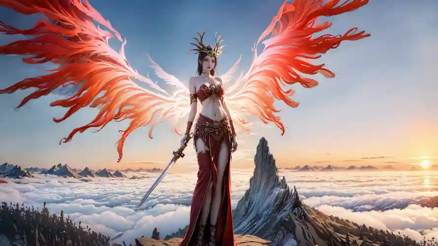 4k美杜莎壁纸-奇幻角色 - 持剑形象-斗破苍穹「哲风壁纸」