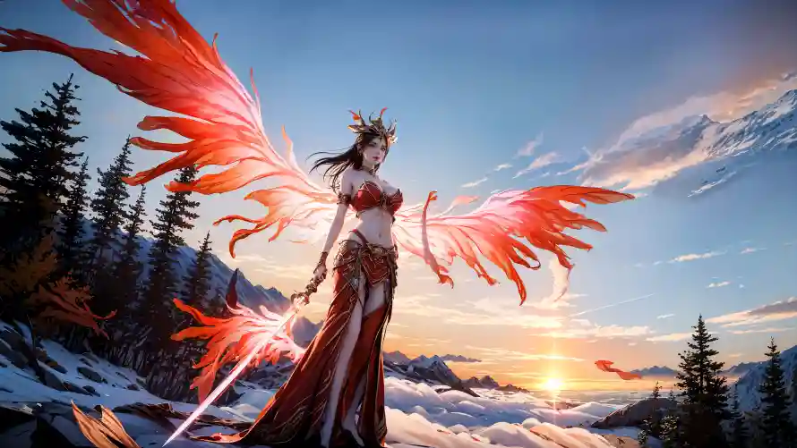 4k玄幻壁纸-羽翼 - 雪景-美杜莎「哲风壁纸」 4k玄幻壁纸-羽翼 - 雪景-美杜莎「哲风壁纸」
