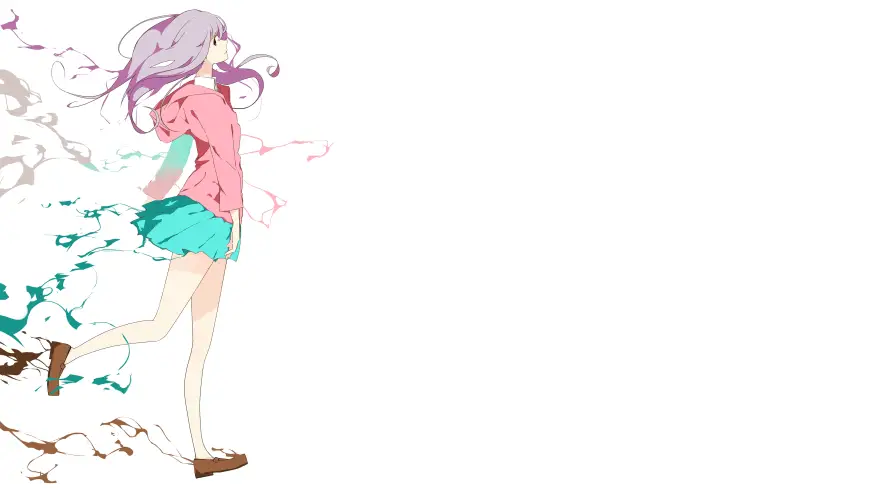 4k动漫壁纸-奔跑 - 少女-清新「哲风壁纸」