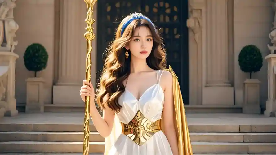 3k气质壁纸-美女 - 黄金-优雅气质「哲风壁纸」