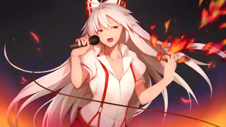 4k动漫壁纸-唱歌 - 少女-二次元「哲风壁纸」