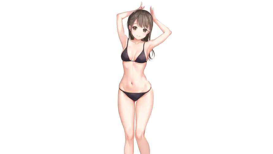 4k动漫壁纸-少女 - 泳装-二次元「哲风壁纸」