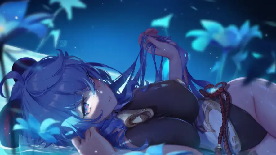 6k动漫壁纸-少女 - 躺姿-动漫壁纸「哲风壁纸」