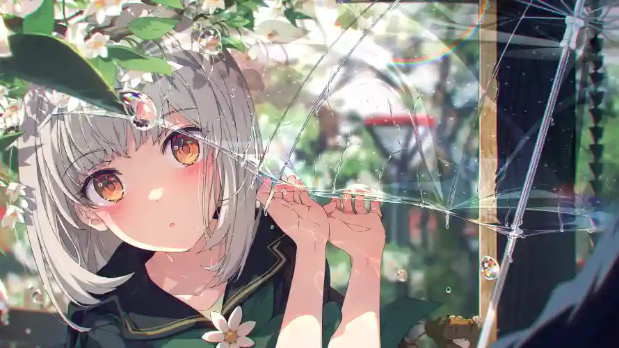 4k动漫壁纸-少女 - 森系-二次元「哲风壁纸」