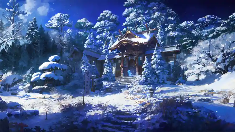4k动漫壁纸-雪景 - 冬日雪景-动漫壁纸「哲风壁纸」