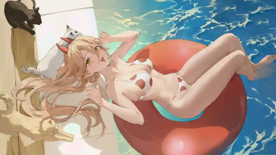 5k休闲壁纸-动漫 - 夏日-美女「哲风壁纸」