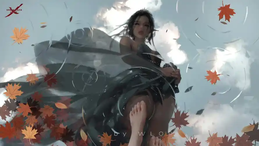 2k鬼刀壁纸-海琴烟 - WLOP-动漫人物「哲风壁纸」