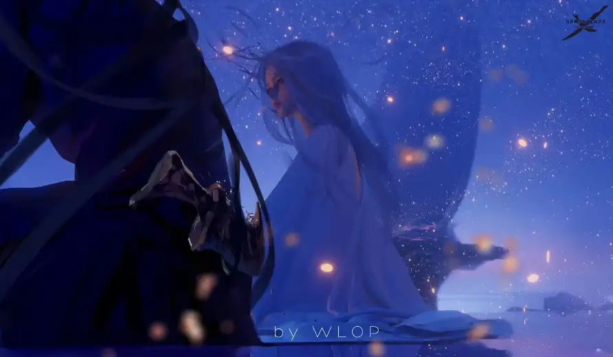 2k光影壁纸-夜空 - 鬼刀-海琴烟「哲风壁纸」
