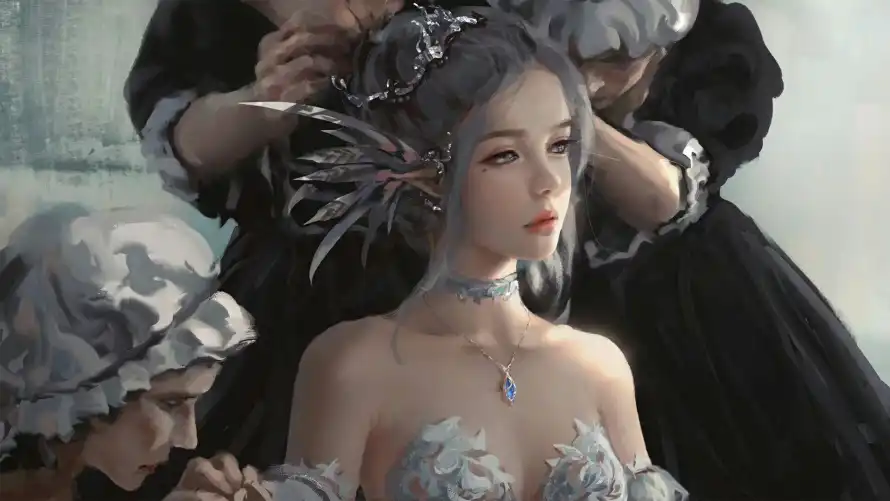 2k插画壁纸-鬼刀 - 海琴烟-WLOP「哲风壁纸」