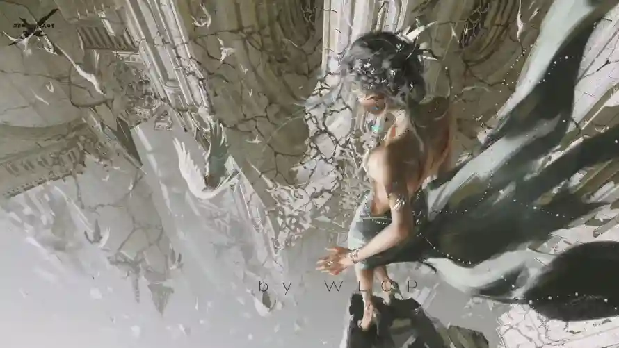 2k鬼刀壁纸-海琴烟 - WLOP-唯美画面「哲风壁纸」