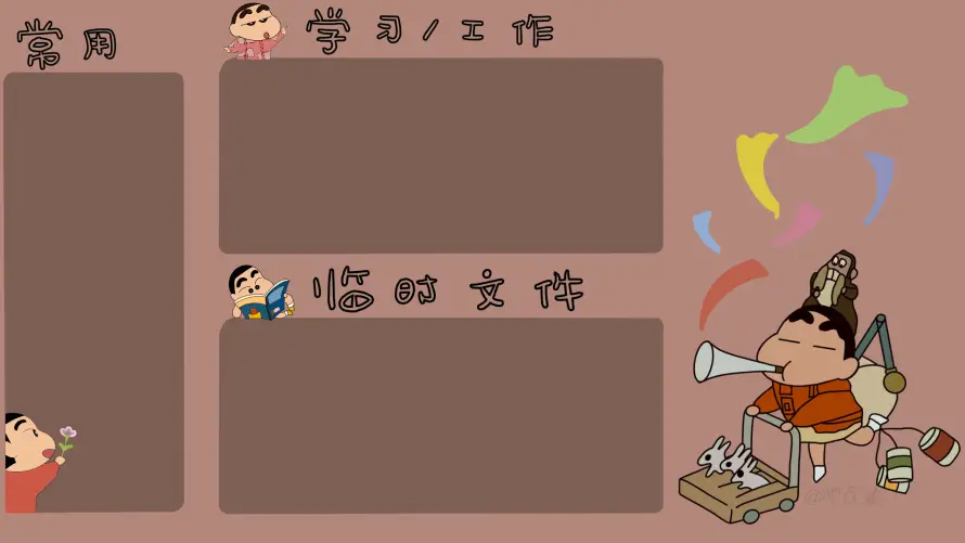 2k打工人壁纸-临时办公 - 办公分区-卡通场景「哲风壁纸」