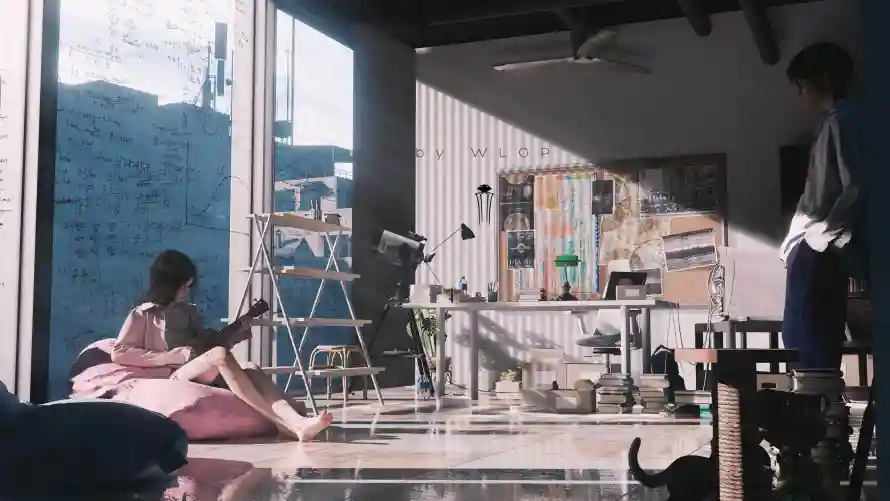 2k云虫壁纸-插画 - 月牙儿-WLOP「哲风壁纸」
