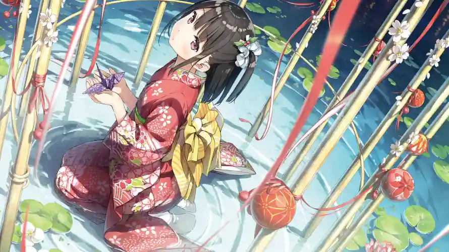 6k动漫壁纸-少女 - 传统服饰-动漫壁纸「哲风壁纸」