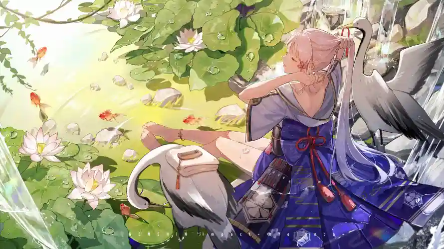 5k动漫壁纸-少女 - 画面-背景「哲风壁纸」