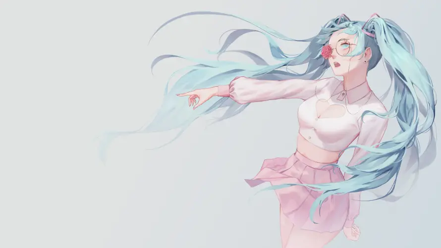 6k初音壁纸-动漫 - 形象-飘逸「哲风壁纸」