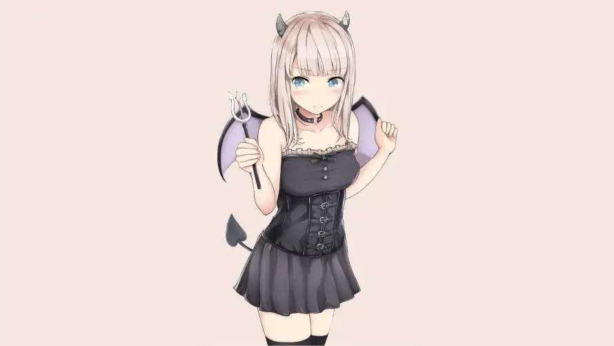 4k少女壁纸-恶魔 - 二次元-动漫壁纸「哲风壁纸」