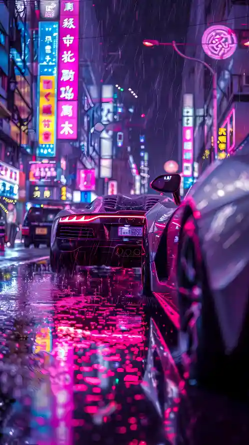 4k炫酷壁纸 - 车 - 都市 - 雨夜「哲风壁纸」 4k炫酷壁纸 - 车 - 都市 - 雨夜「哲风壁纸」