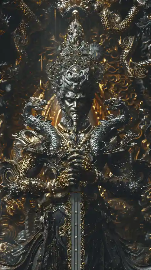 4k3D壁纸 - 威严 - 神像 - 酷炫「哲风壁纸」