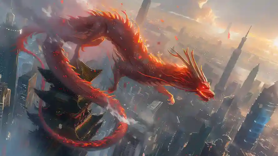 4kAI壁纸-城市 - 奇幻-中国龙「哲风壁纸」