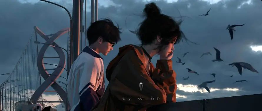 2k云虫壁纸-人物 - 场景-希扬「哲风壁纸」