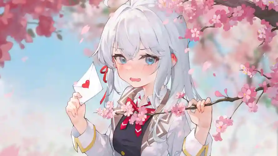 4k动漫壁纸-少女 - 樱花-动漫壁纸「哲风壁纸」