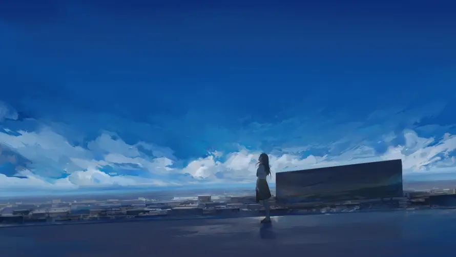6k人物壁纸-动漫 - 场景-海边「哲风壁纸」