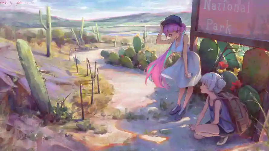 4k动漫壁纸-少女 - 人物插画-动漫壁纸「哲风壁纸」